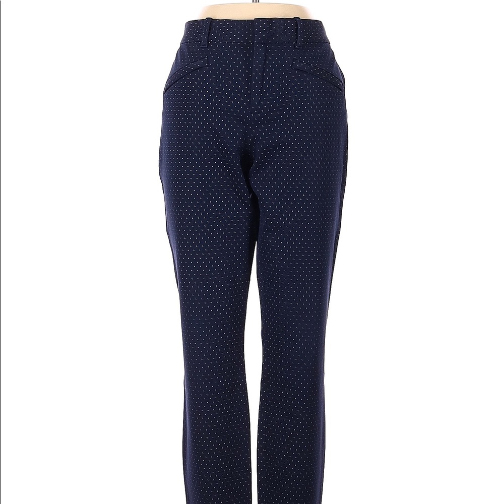 GAP NAVY BLUE WITH WHITE POLKA DOTS DRESS PANTS SIZE 4